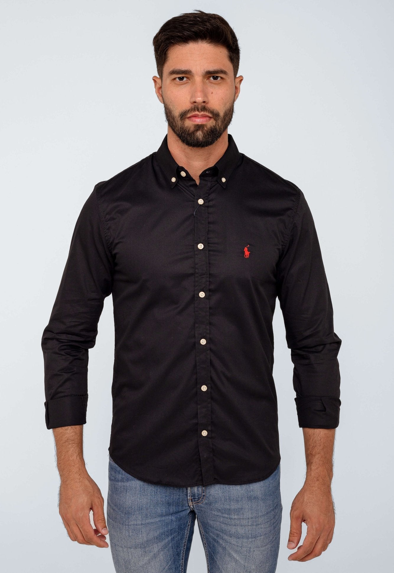Camisa RL Preto Poney Vermelho - Henri Store