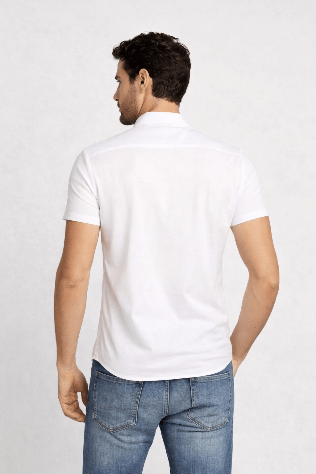 Camisa Scavo Basica Mc Branco - Henri Store