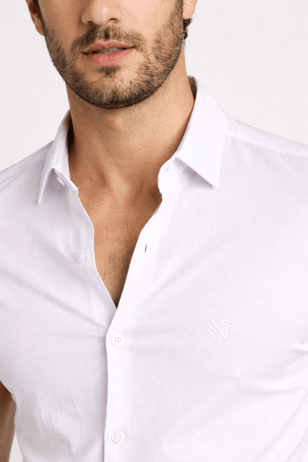 Camisa Scavo Basica Mc Branco - Henri Store