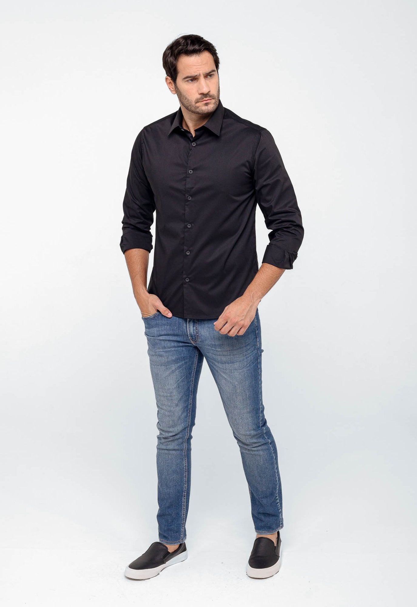 Camisa Scavo Básica ML - Henri Store