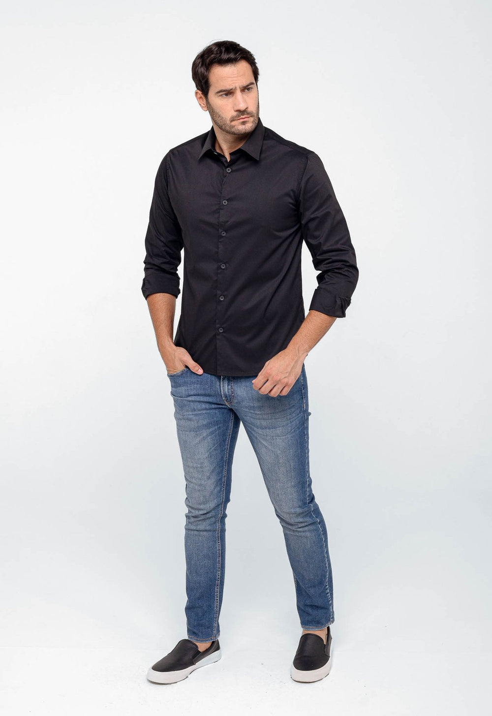 Camisa Scavo Básica ML - Henri Store