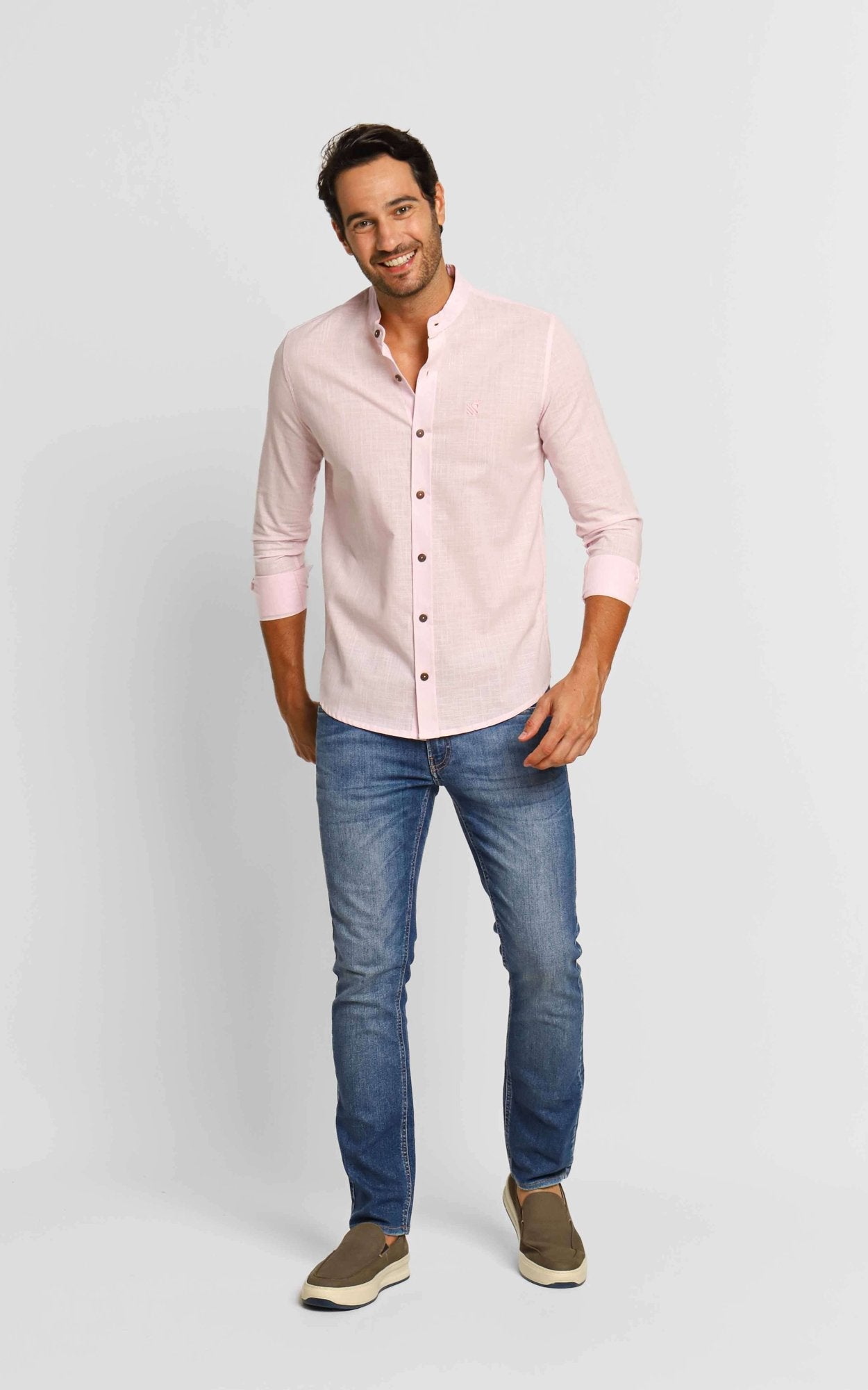 Camisa Scavo ml Básica Gola Padre - Henri Store