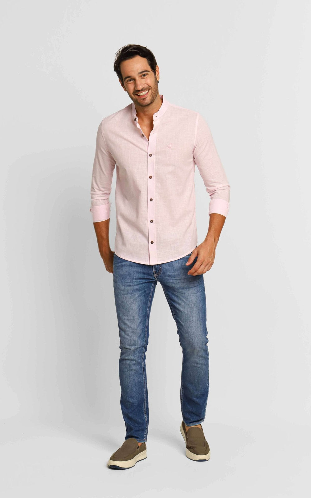 Camisa Scavo ml Básica Gola Padre - Henri Store