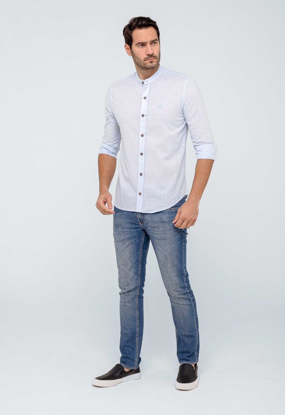 Camisa Scavo ml Básica Gola Padre - Henri Store