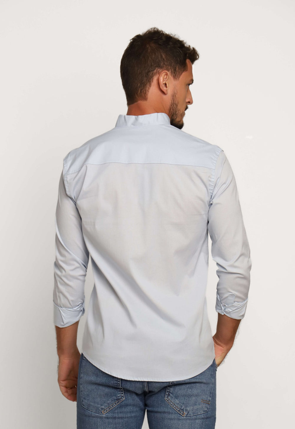 Camisa Scavo ml Slim Gola Padre - Live - Henri Store