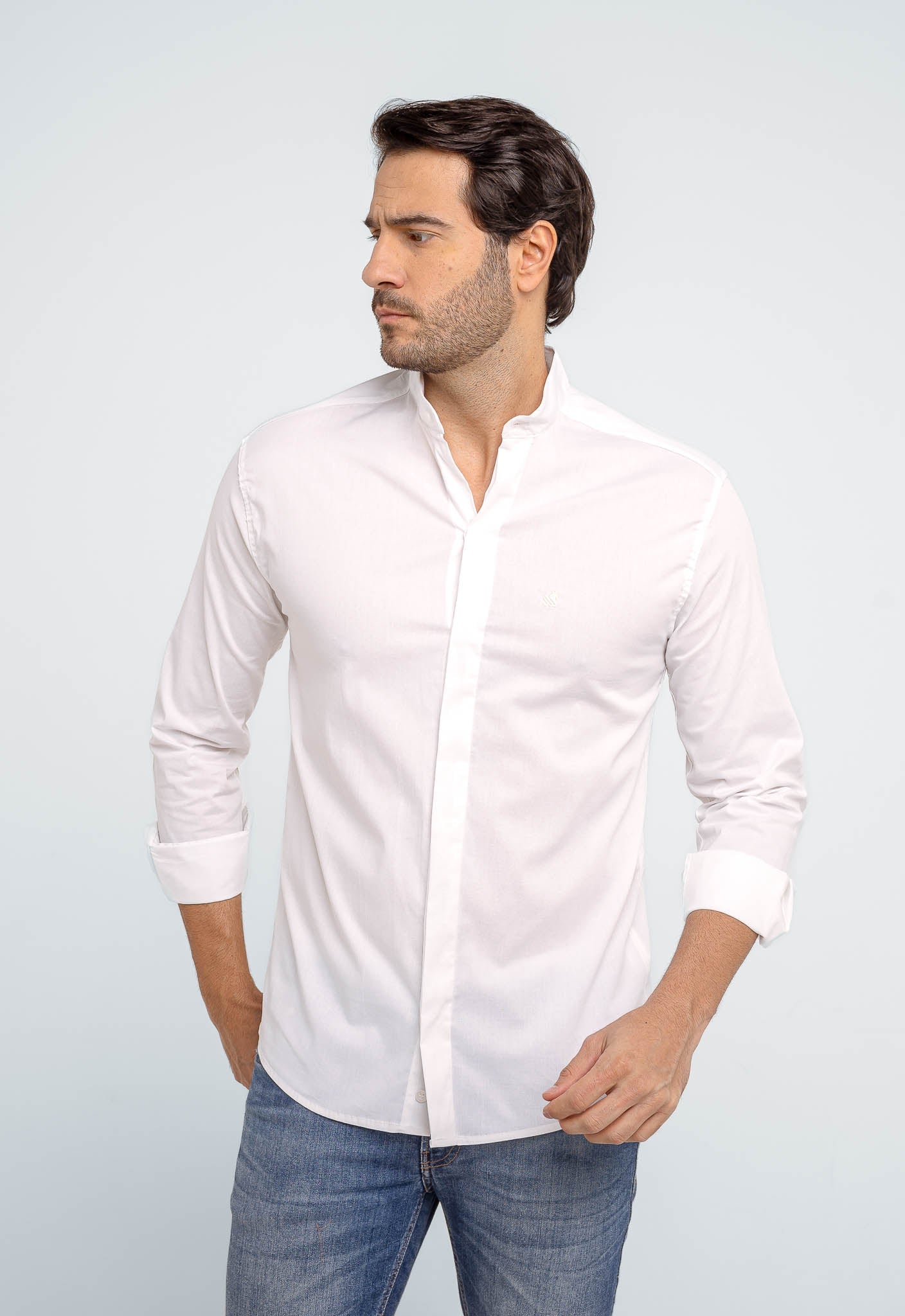 Camisa Scavo ml Slim Gola Padre - Live - Henri Store