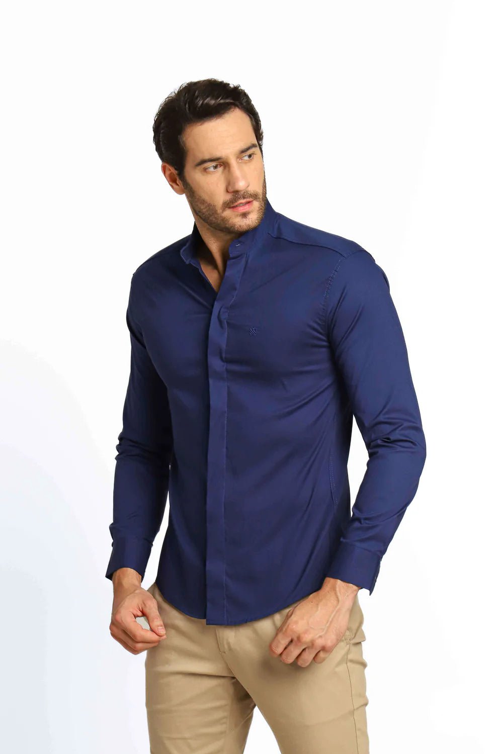 Camisa Scavo ml Slim Gola Padre - Live - Henri Store