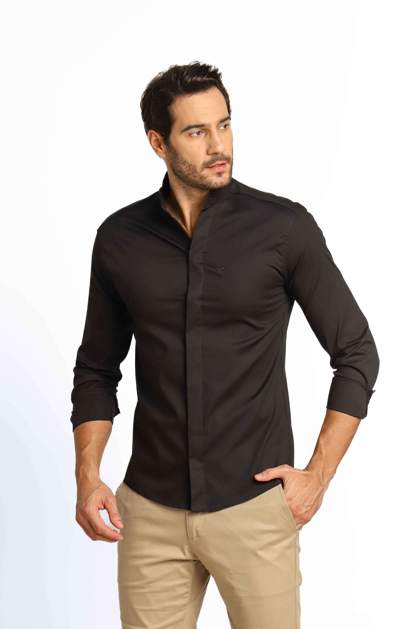 Camisa Scavo ml Slim Gola Padre - Live - Henri Store