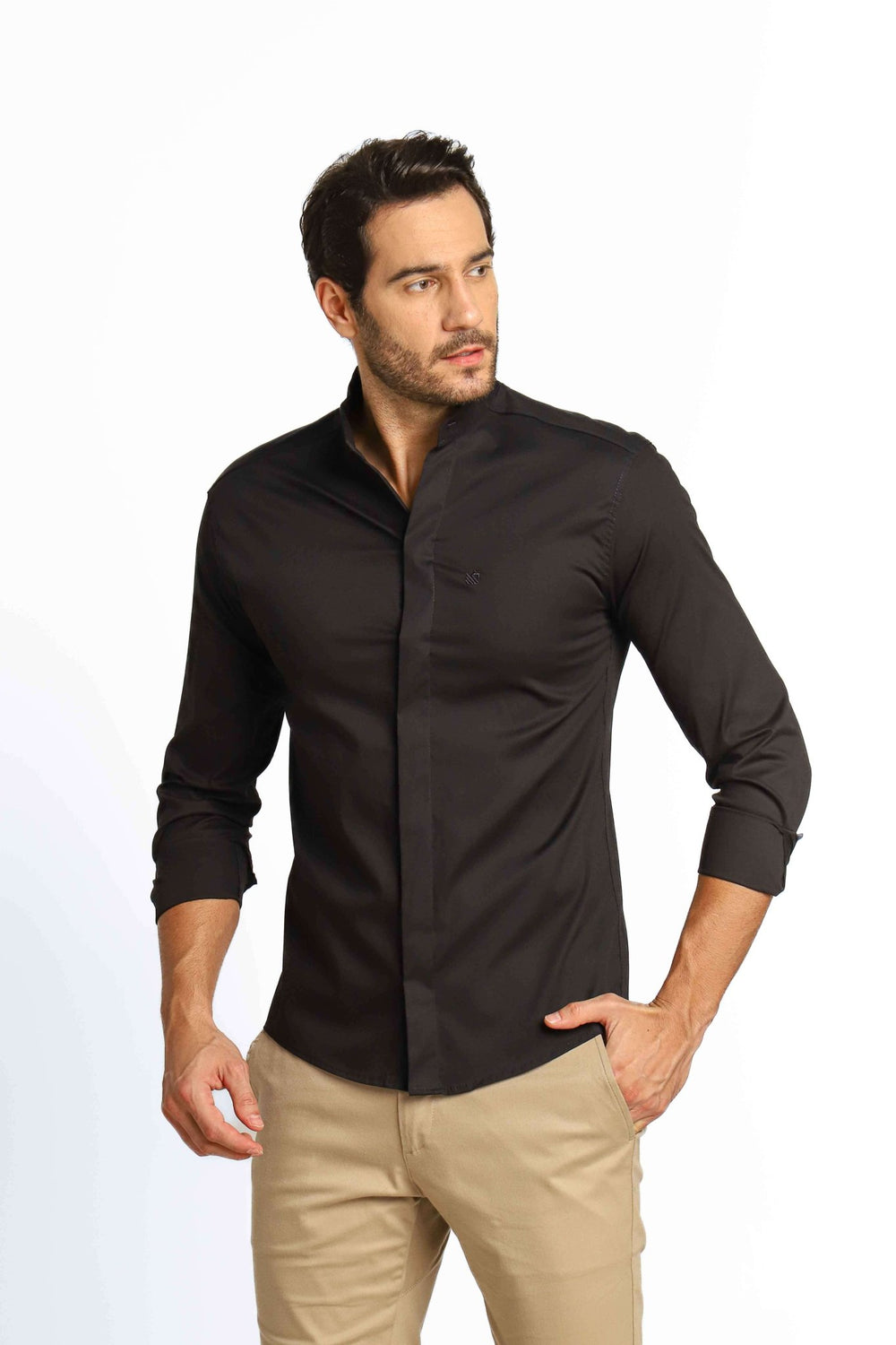 Camisa Scavo ml Slim Gola Padre - Live - Henri Store