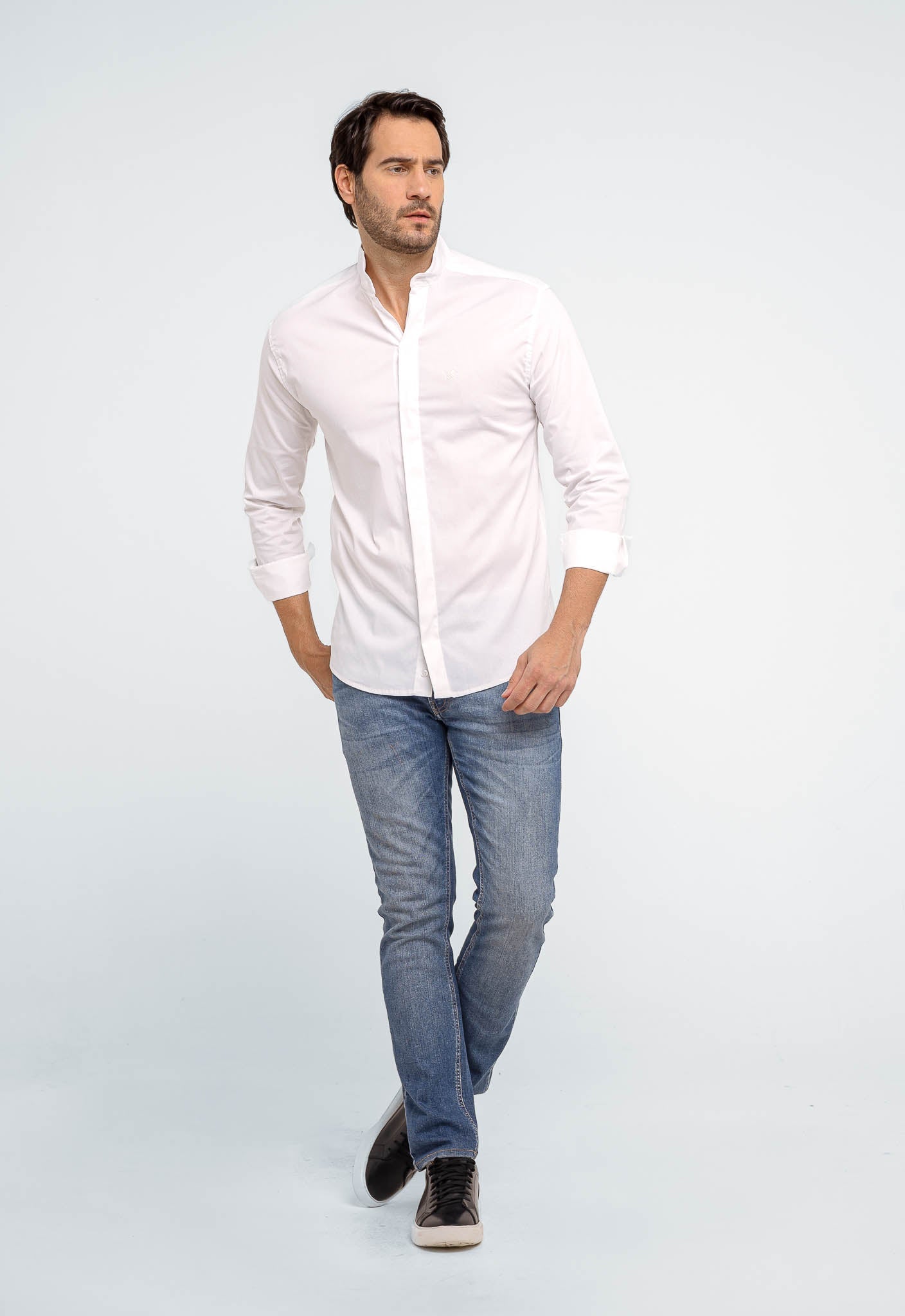 Camisa Scavo ml Slim Gola Padre - Live - Henri Store