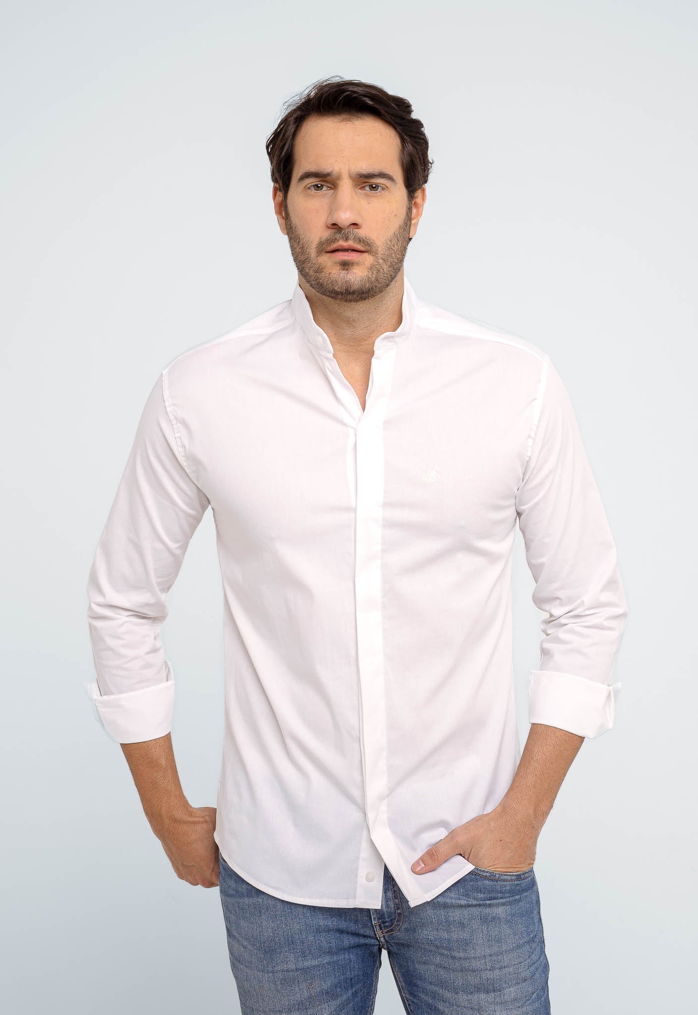 Camisa Scavo ml Slim Gola Padre - Live - Henri Store