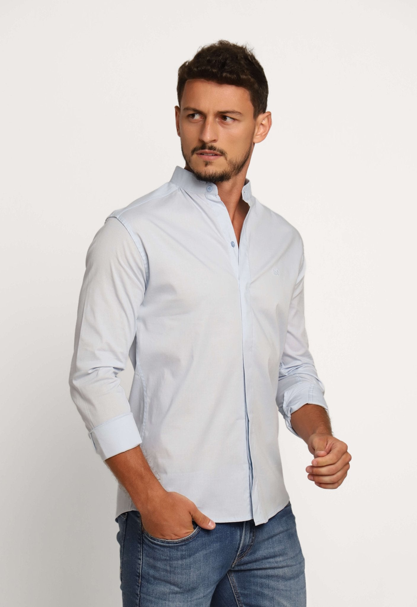 Camisa Scavo ml Slim Gola Padre - Live - Henri Store
