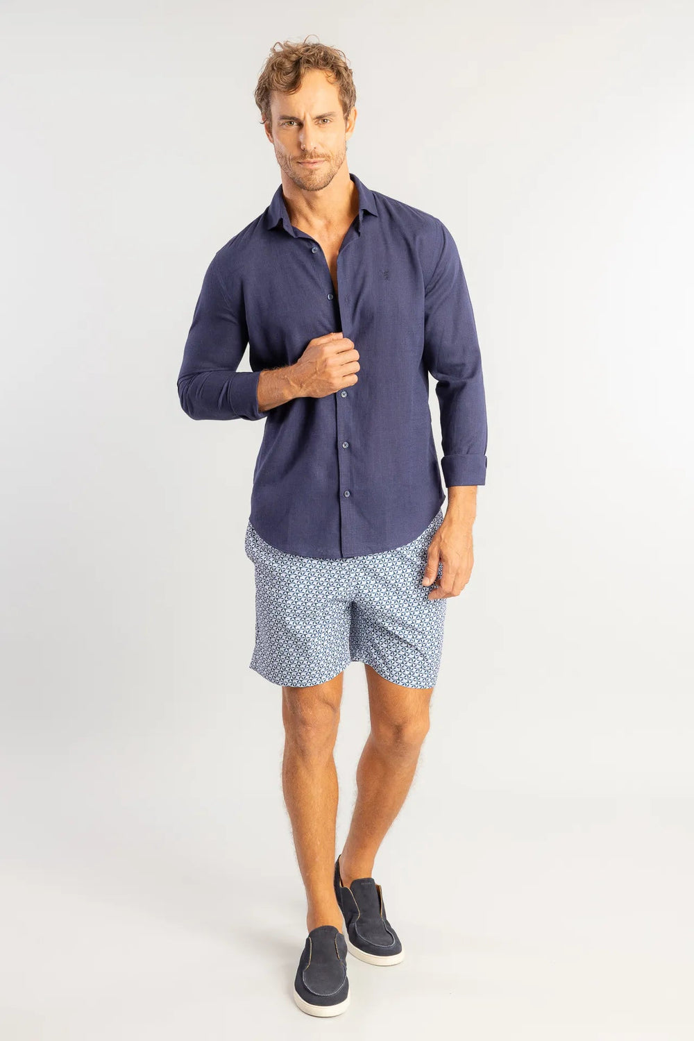 Camisa Sergio K em Linho Manga Longa - Henri Store