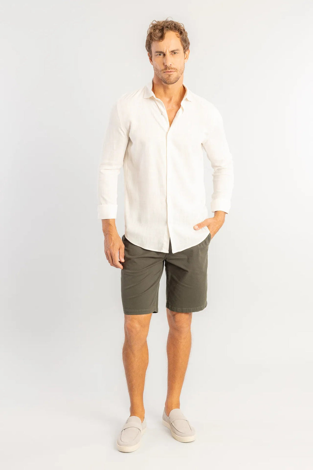 Camisa Sergio K em Linho Manga Longa - Henri Store