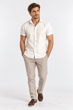 Camisa Sergio K Manga Curta Lyocell Stoned - Henri StoreCamisa
