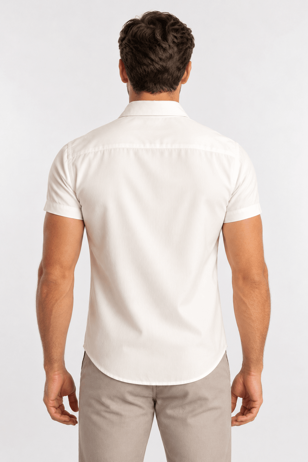 Camisa Sergio K Manga Curta Lyocell Stoned - Henri StoreCamisa