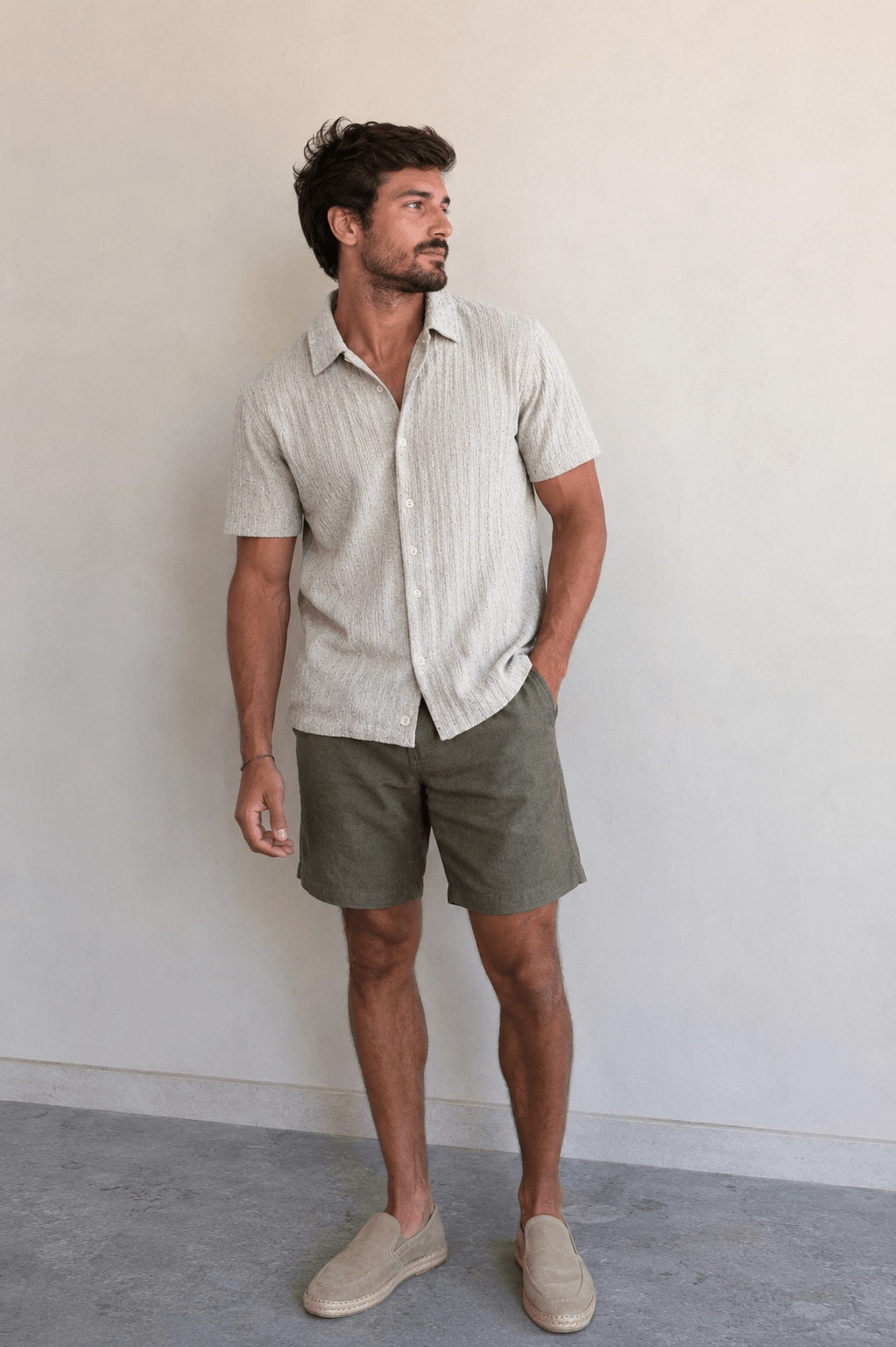 Camisa Sergio K MC Tricot Canelado - Henri Store