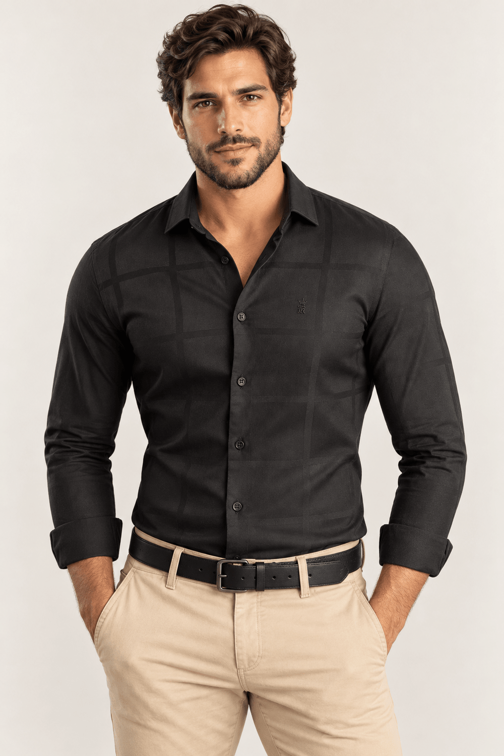 Camisa Sergio K ML Maquineta TME Big Quadros - Henri Store