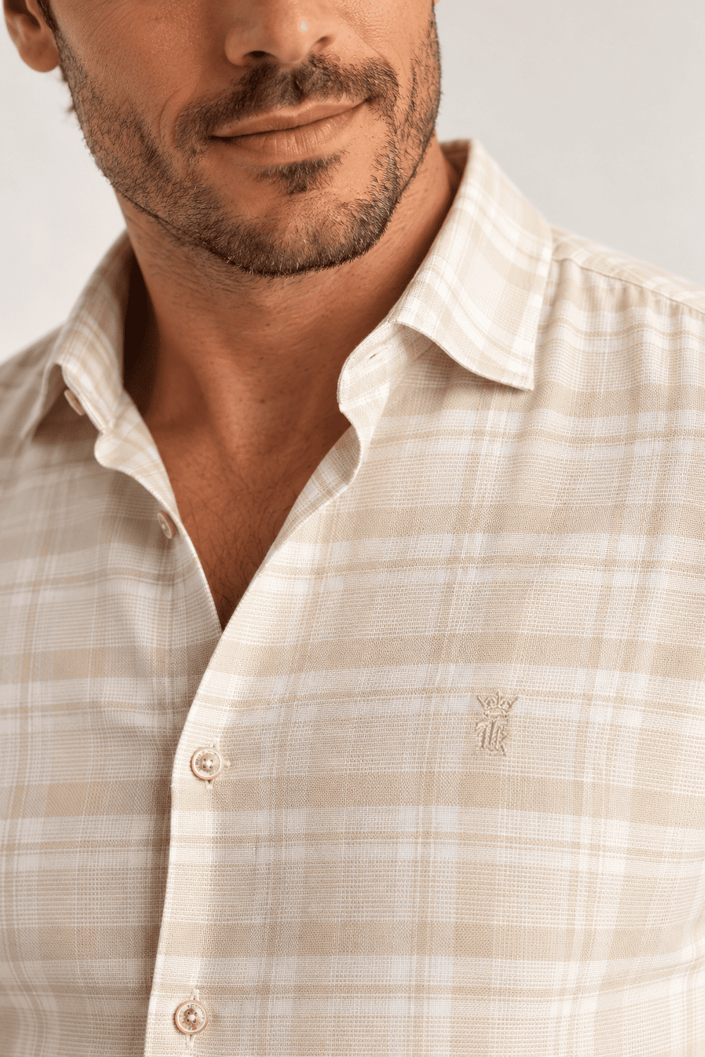 Camisa Sergio K ML Slub Xadrez - Henri Store