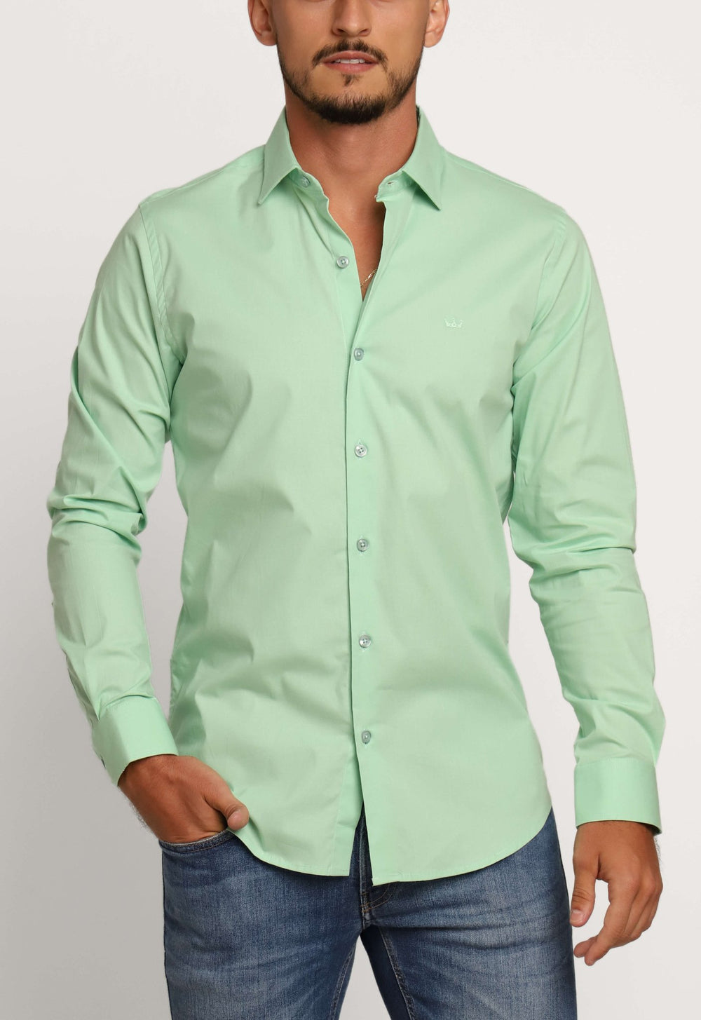 Camisa Social Slim em Tricoline Dom Henrico - Henri Store