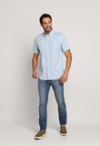 Camisa Tommy Hilfiger Mc Classic Poplin Azul Claro - Henri Store