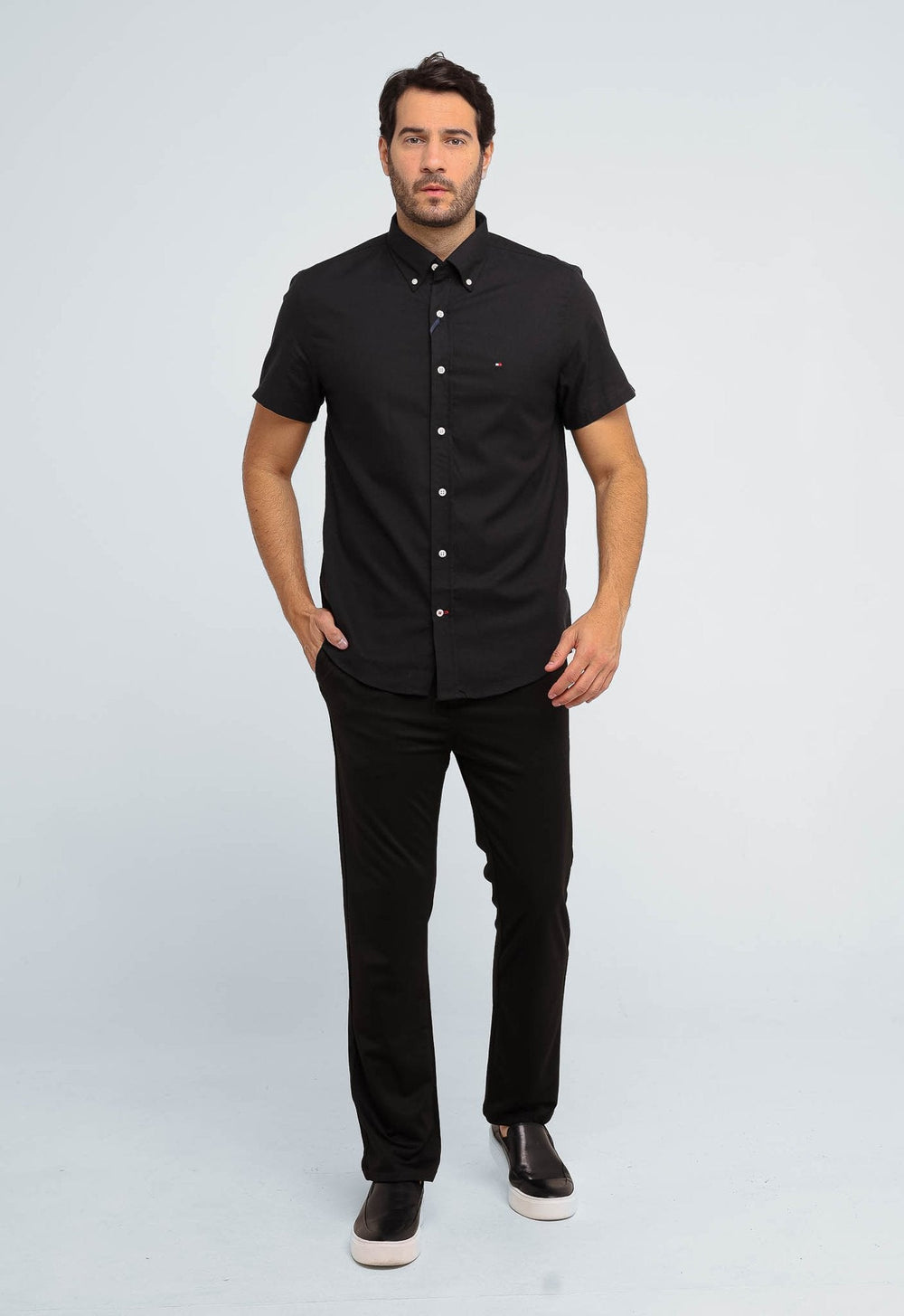 Camisa Tommy Hilfiger Mc Regular Fit Classic - Live - Henri Store