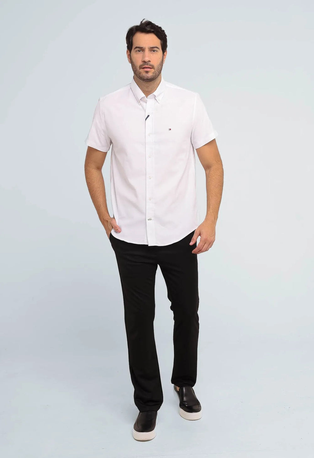 Camisa Tommy Hilfiger Mc Regular Fit Classic - Live - Henri Store