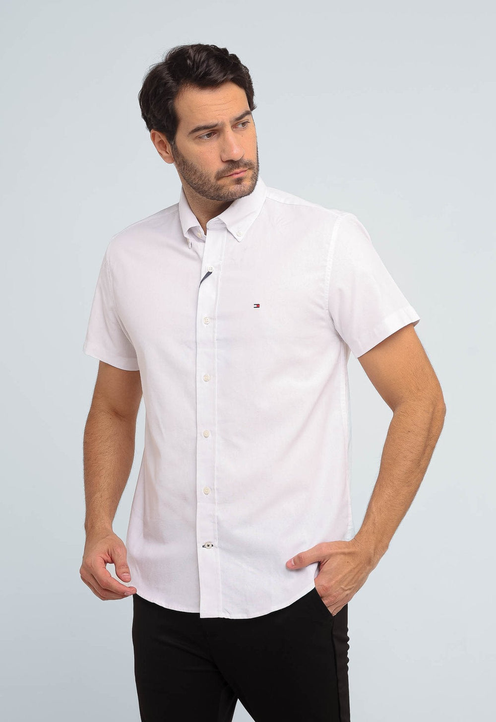 Camisa Tommy Hilfiger Mc Regular Fit Classic - Live - Henri Store