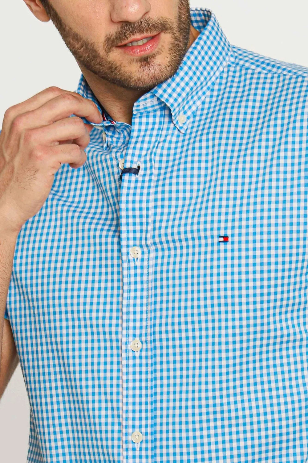 Camisa Tommy Hilfiger Mc Regular Fit Xadrez - Sale - Henri Store