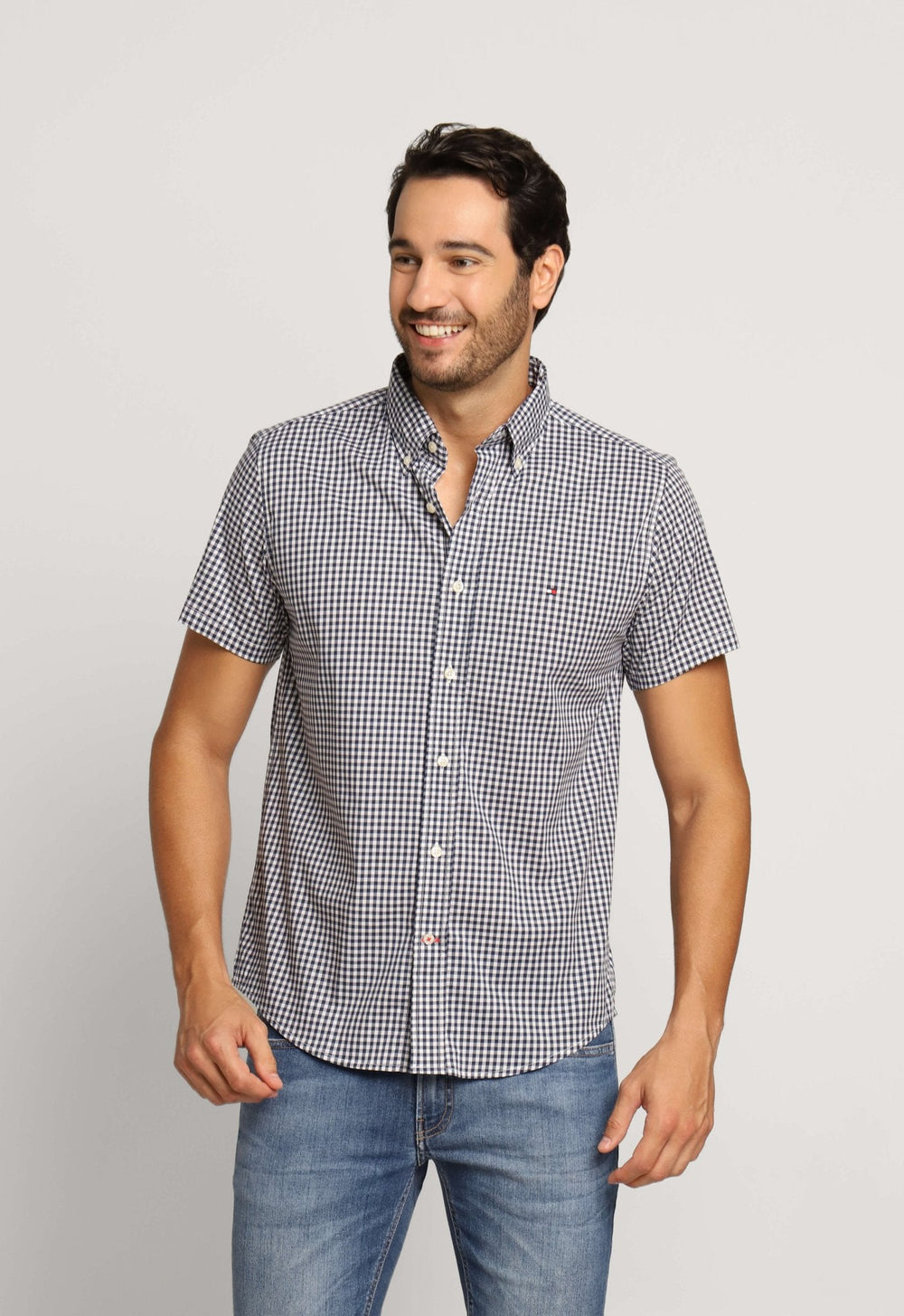 Camisa Tommy Hilfiger Mc Regular Fit Xadrez - Sale - Henri Store