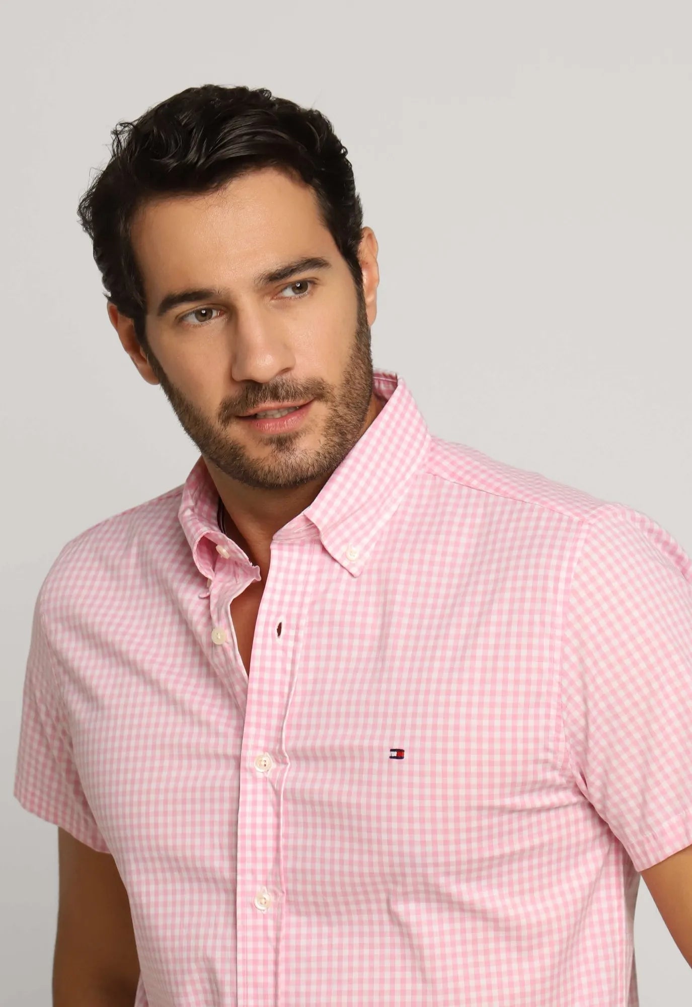 Camisa Tommy Hilfiger Mc Regular Fit Xadrez - Sale - Henri Store