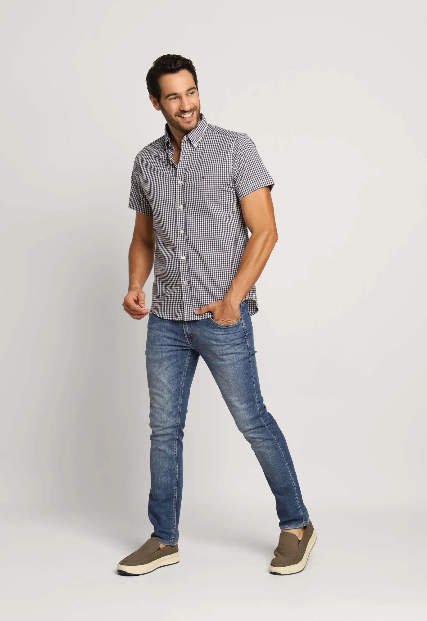Camisa Tommy Hilfiger Mc Regular Fit Xadrez - Sale - Henri Store