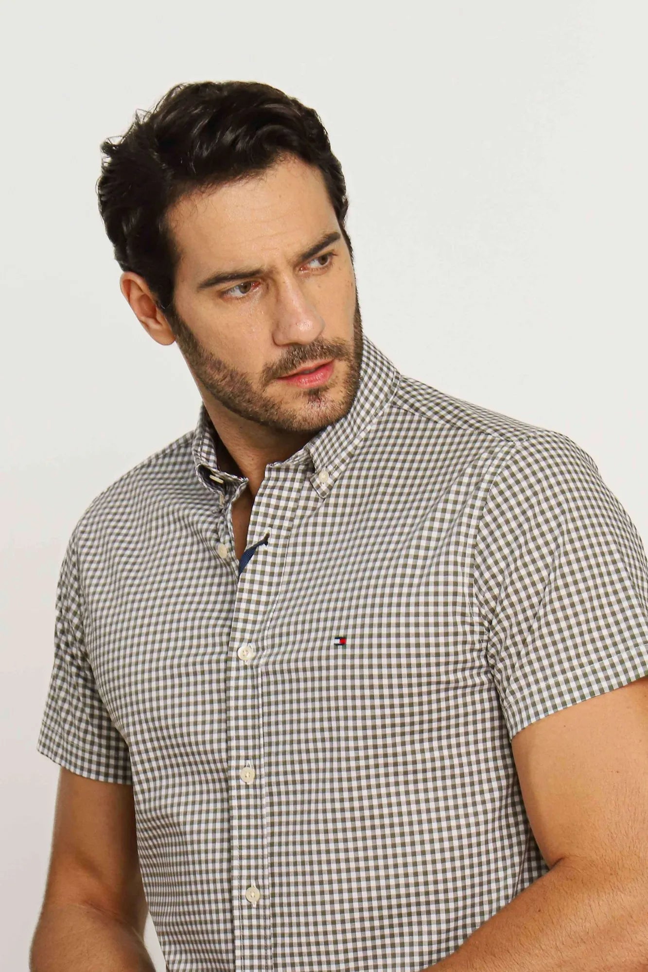 Camisa Tommy Hilfiger Mc Regular Fit Xadrez - Sale - Henri Store