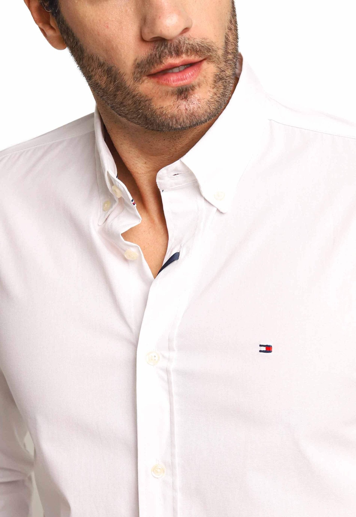 Camisa Tommy Hilfiger Ml Regular Fit Branca - Henri Store