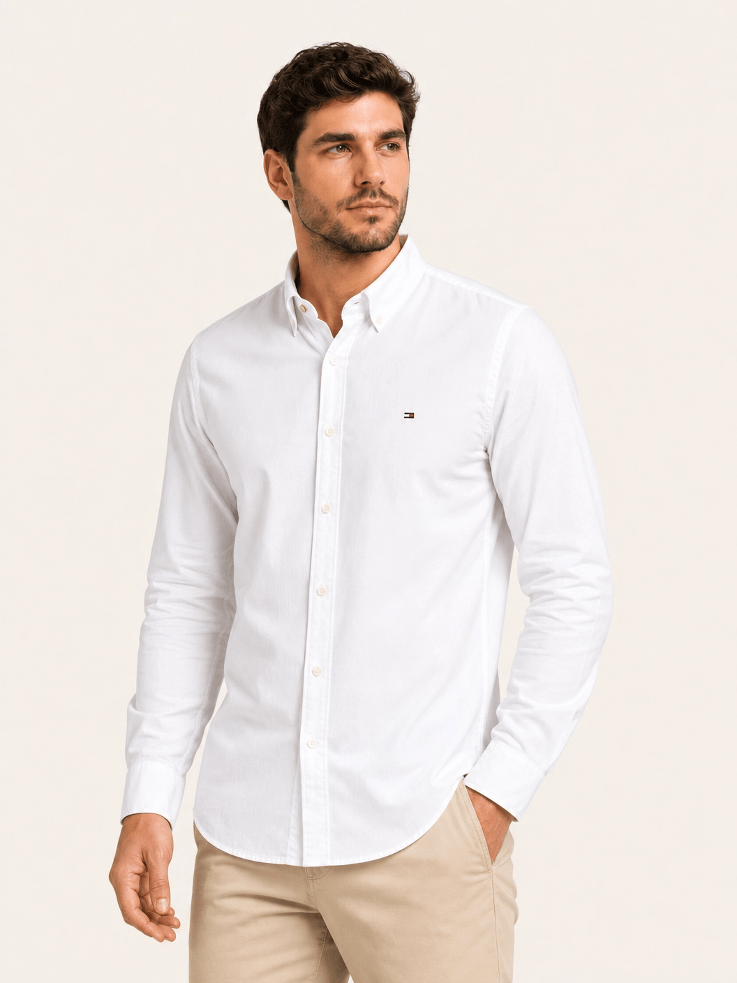 Camisa Tommy Hilfiger ML Regular Fit Classic Collar - Henri Store