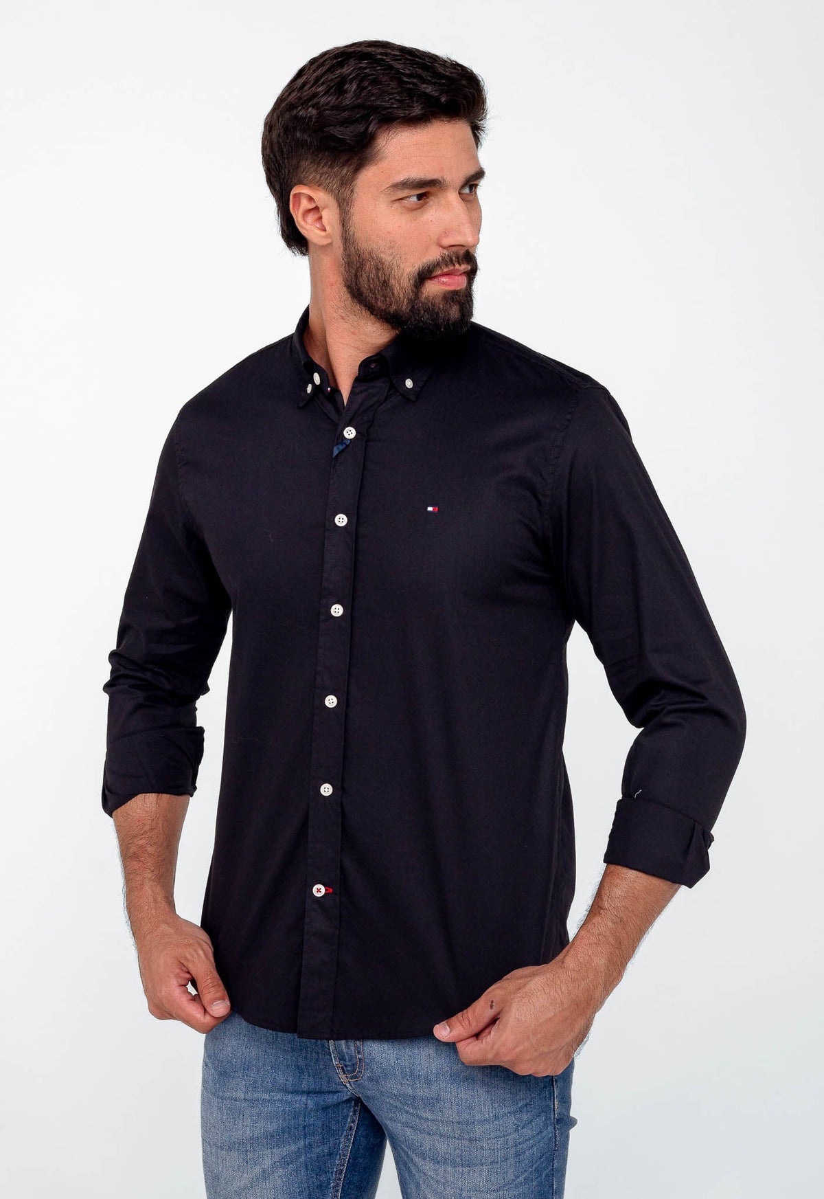 Camisa Tommy Hilfiger ML Regular Fit Classic Collar - Henri Store