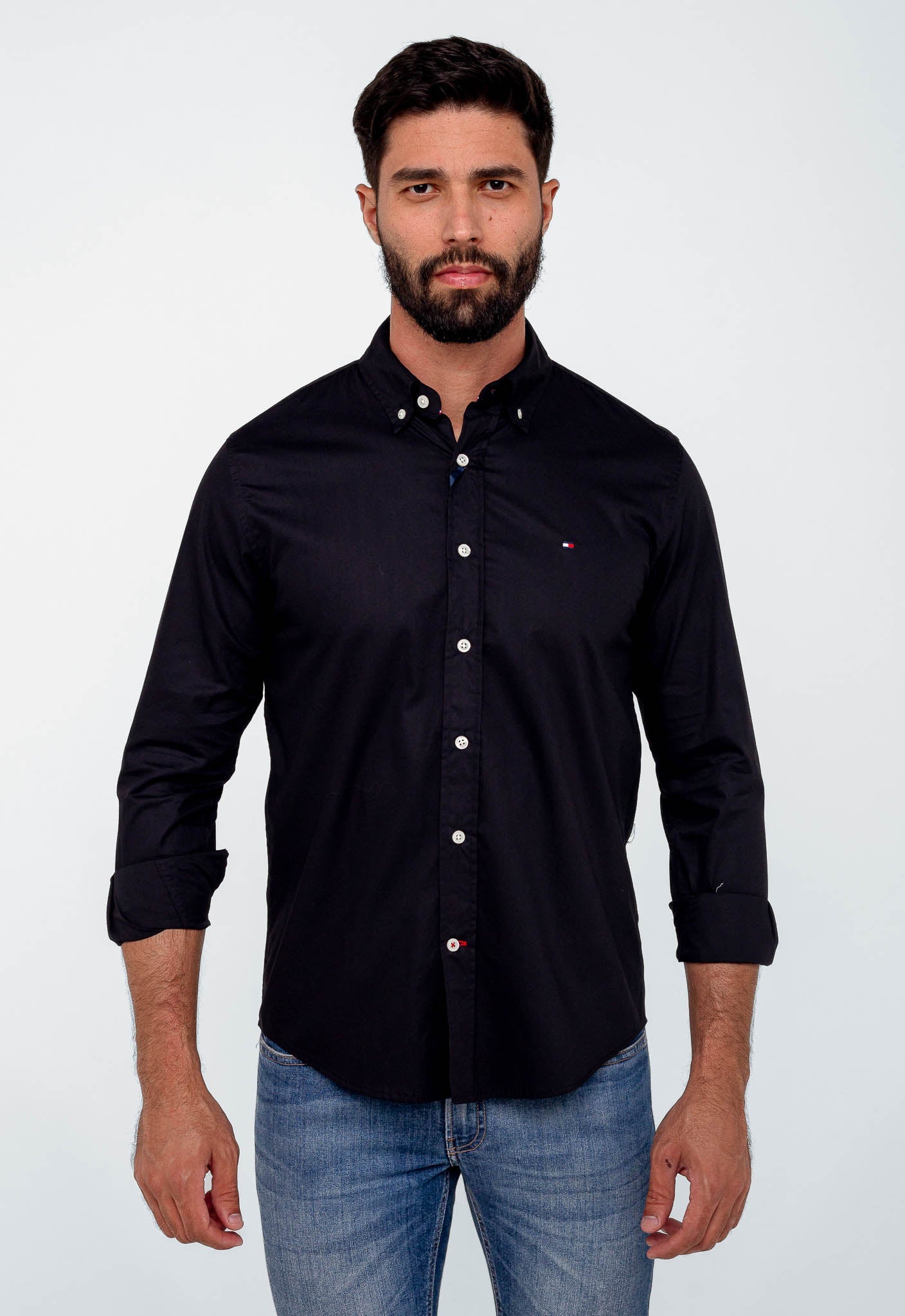 Camisa Tommy Hilfiger ML Regular Fit Classic Collar - Henri Store