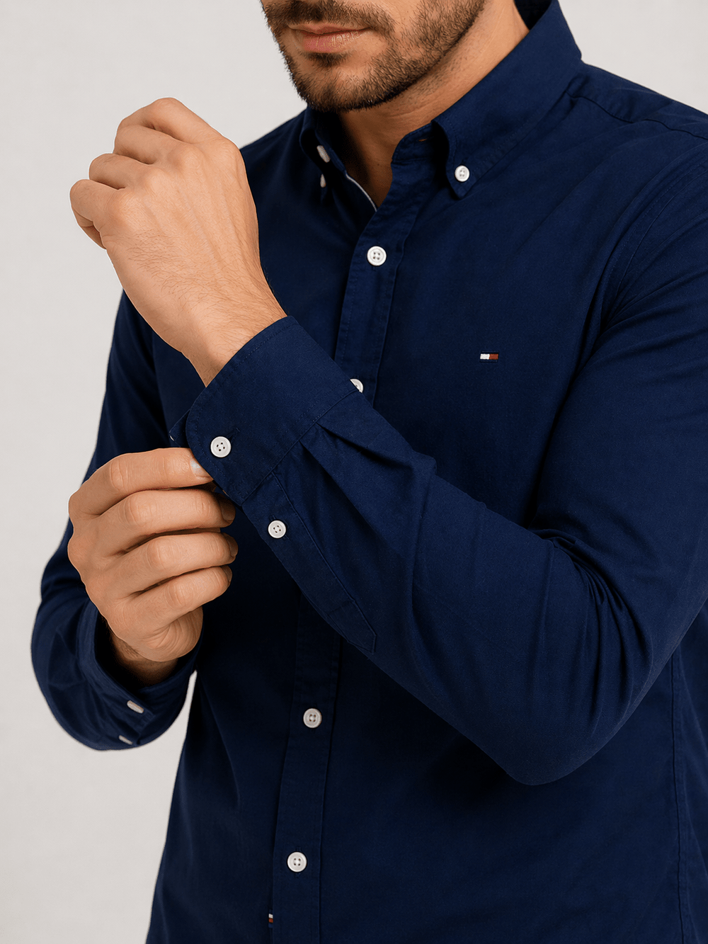 Camisa Tommy Hilfiger ML Regular Fit Classic Collar - Henri Store
