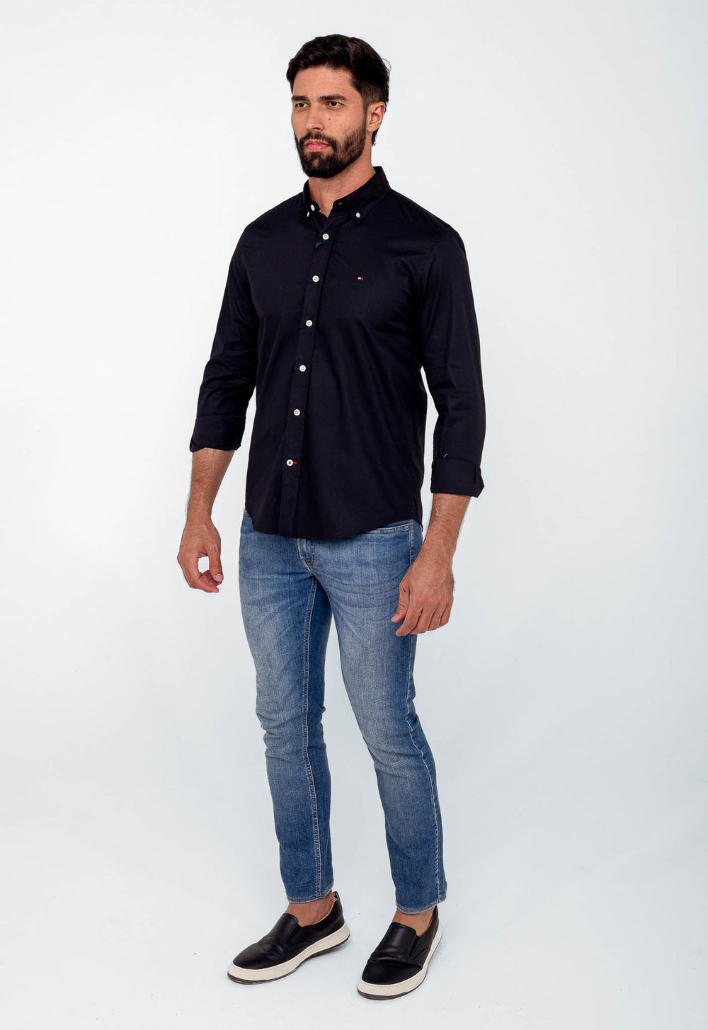 Camisa Tommy Hilfiger ML Regular Fit Classic Collar - Henri Store