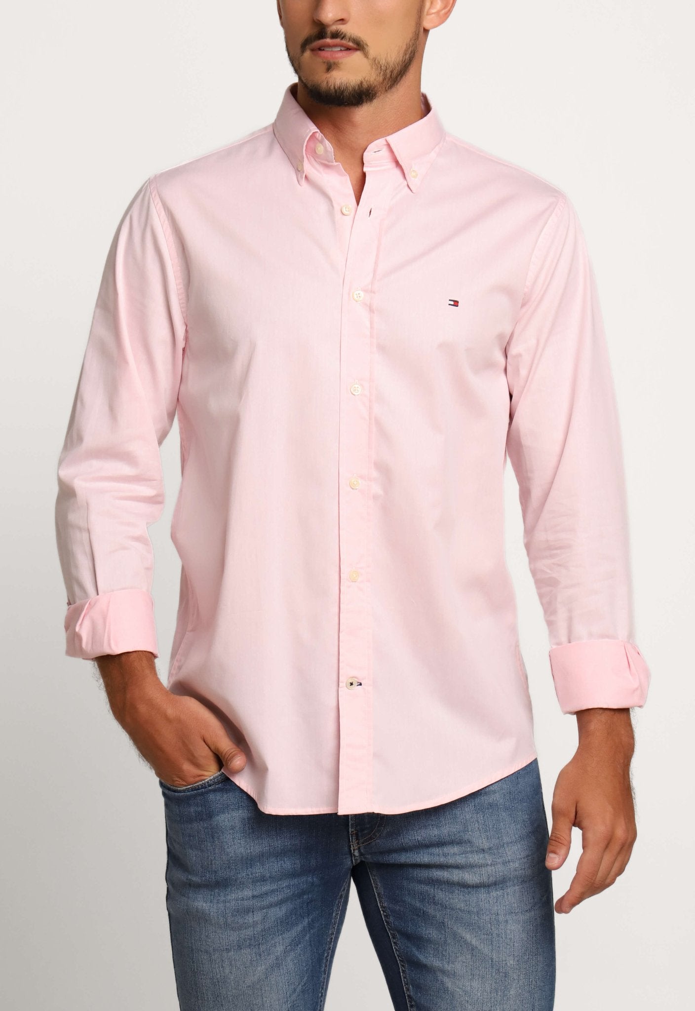Camisa Tommy Hilfiger Ml Regular Fit Classic - Henri Store