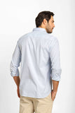 Camisa Tommy Hilfiger ml Regular Fit Flex Poplin Azul - Henri Store