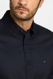 Camisa Tommy Hilfiger ml Regular Fit Flex Poplin Marinho - Henri Store