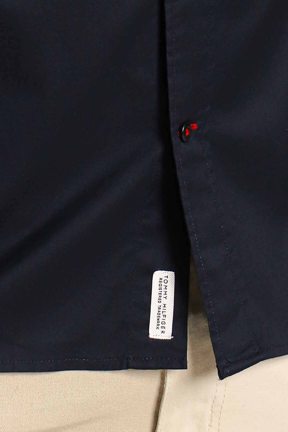 Camisa Tommy Hilfiger ml Regular Fit Flex Poplin Marinho - Henri Store