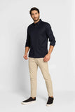 Camisa Tommy Hilfiger ml Regular Fit Flex Poplin Marinho - Henri Store