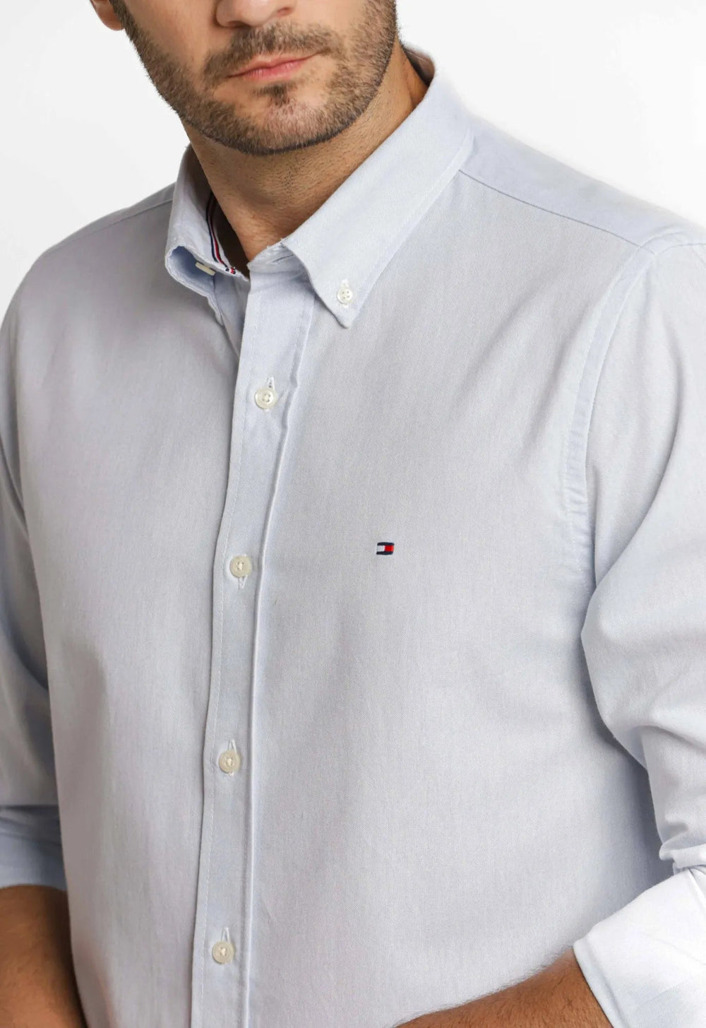 Camisa Tommy Hilfiger ML Regular Fit Oxford - Henri Store