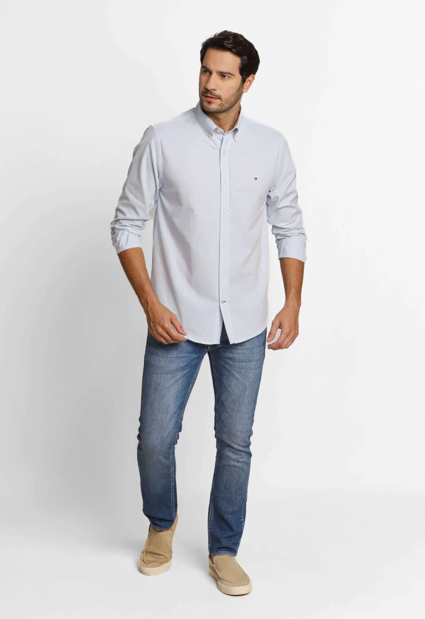 Camisa Tommy Hilfiger ML Regular Fit Oxford - Henri Store