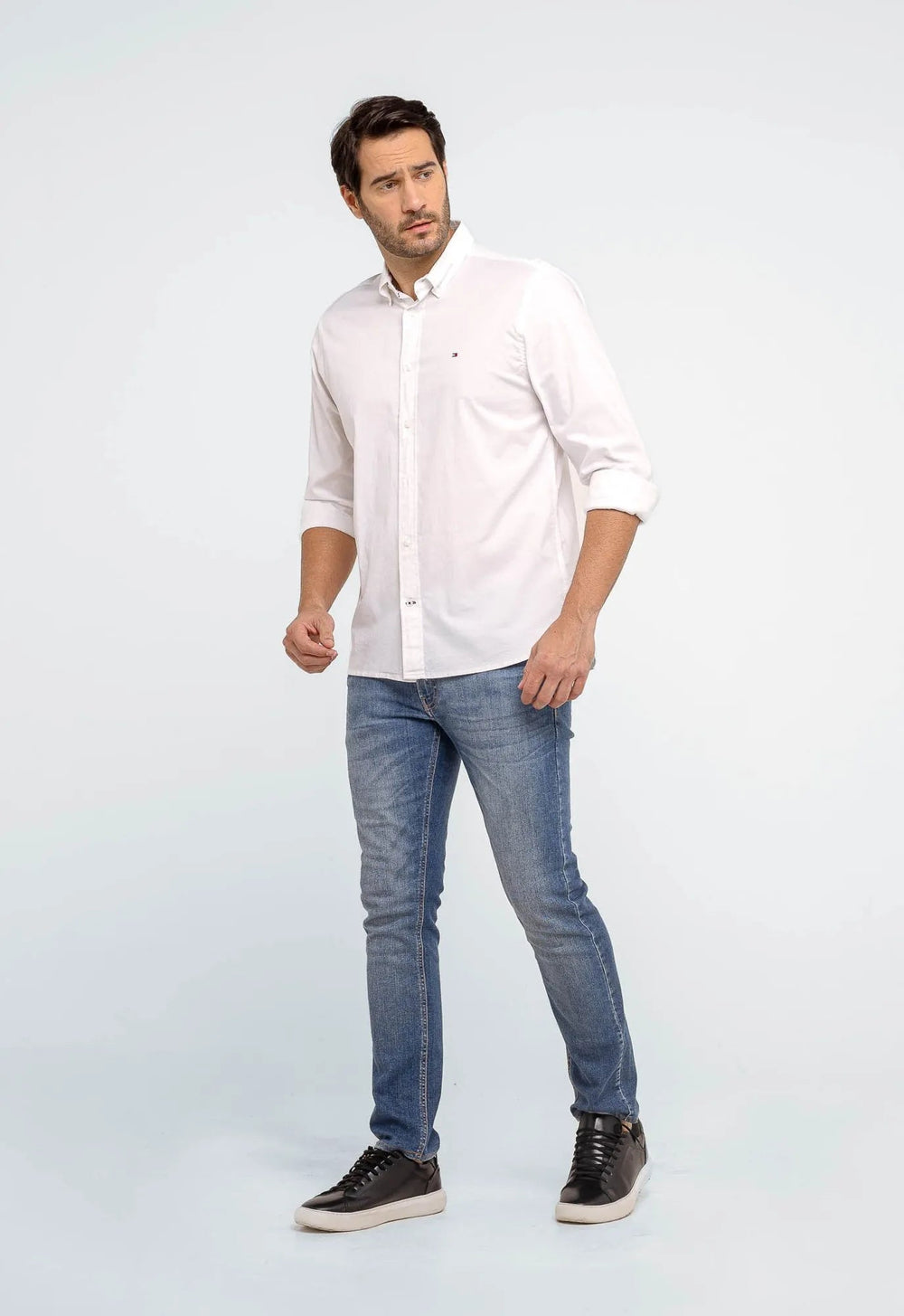 Camisa Tommy Hilfiger ML Regular Fit Oxford - Henri Store
