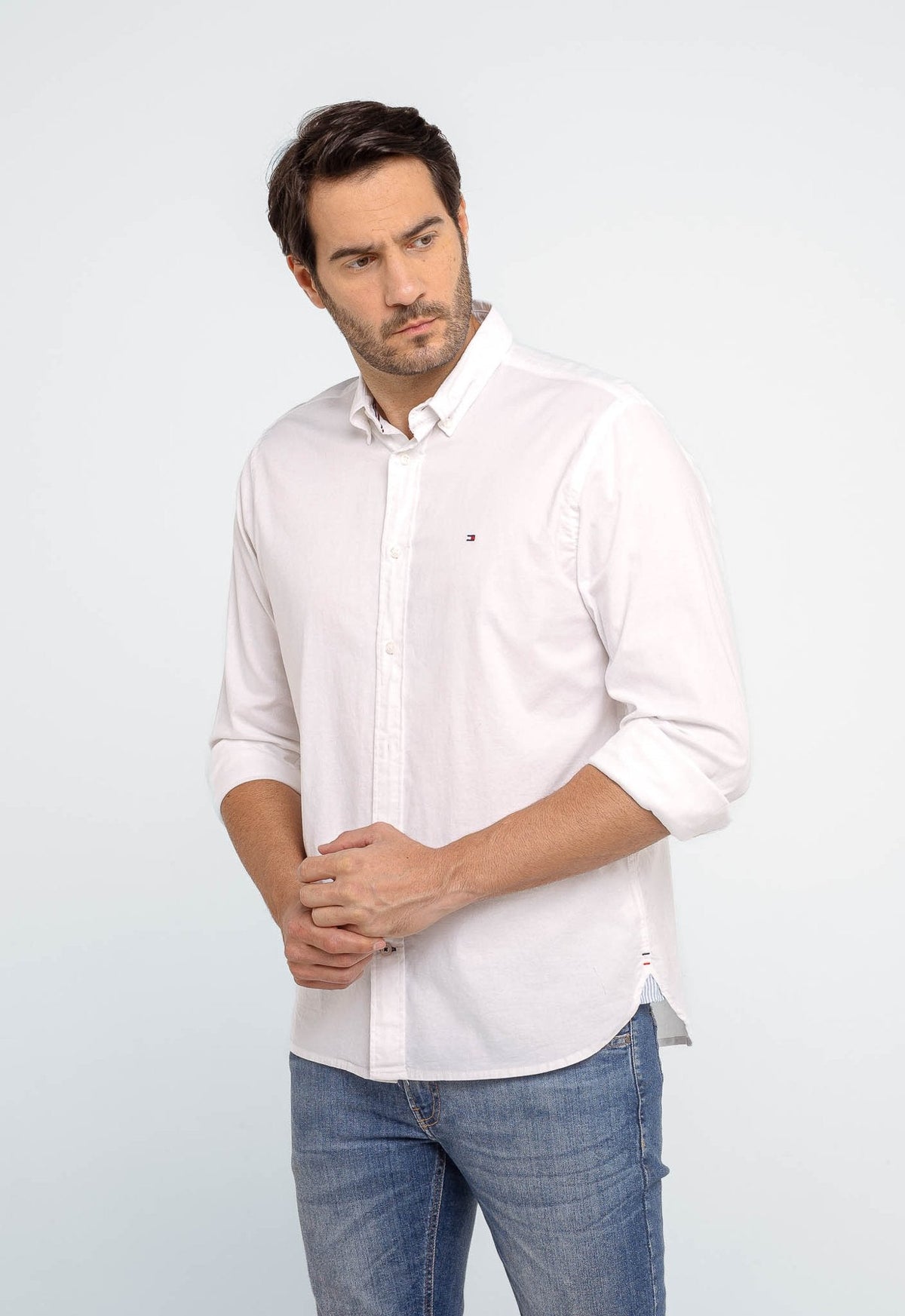 Camisa Tommy Hilfiger ML Regular Fit Oxford - Henri Store