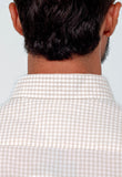 Camisa Tommy Hilfiger ml Regular Fit Xadrez Areia - Henri Store