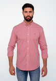 Camisa Tommy Hilfiger Ml Regular Fit Xadrez Vermelha - Henri Store